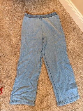 beachlunchlounge Light Blue Gauze Waistband Pants